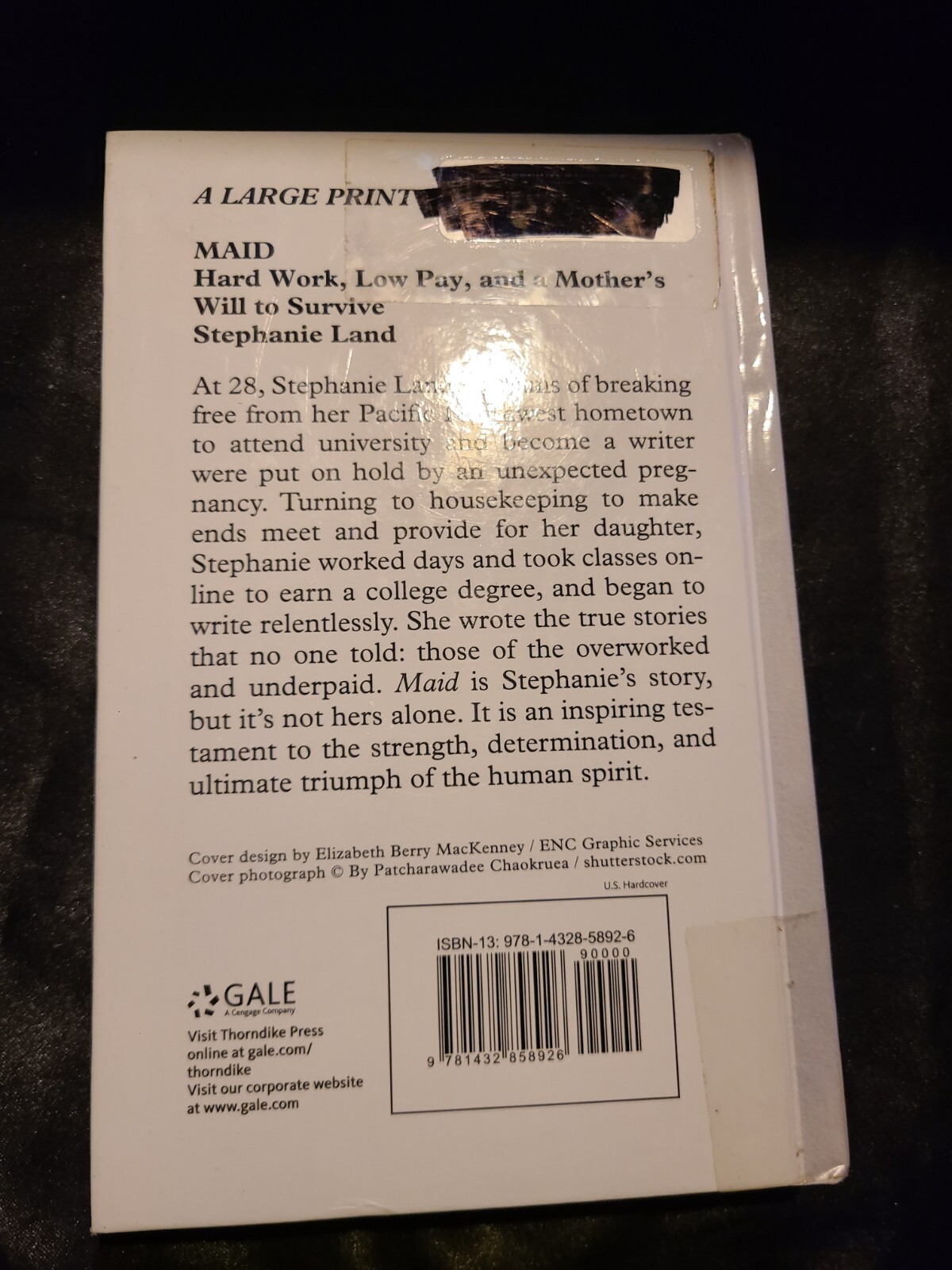 Maid: Hard Work, Low Pay, and a Mother’s Will to Survive [Thorndike Press Large