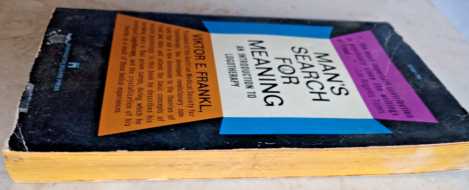 1969 WASHINGTON 16THpt MAN’S SEARCH FOR MEANING VIKTOR FRANKL PB/PAPERBACK BOOK