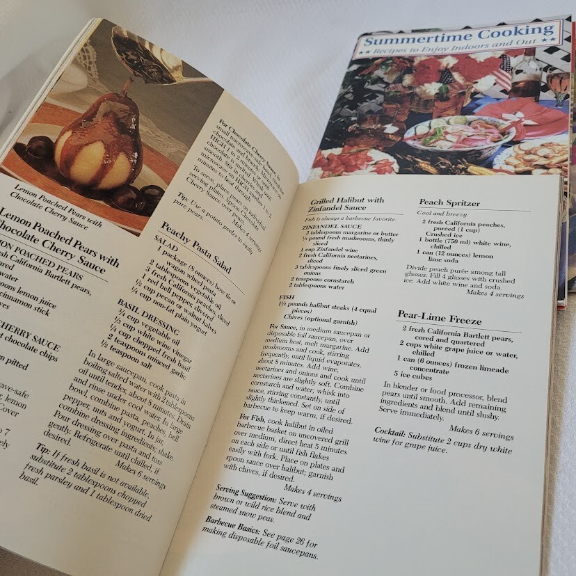 Summer Cooking Recipes Bundle of 4 Lot Cookbook Mini Magazines BHG 1990s 2000s