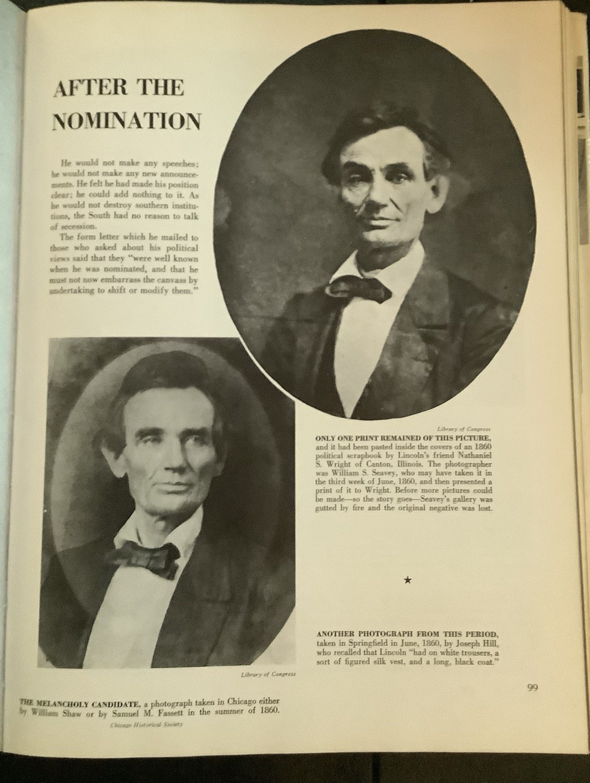LINCOLN – A PICTURE STORY OF HIS LIFE – STEFAN LORANT – 1975 – DJ & HC
