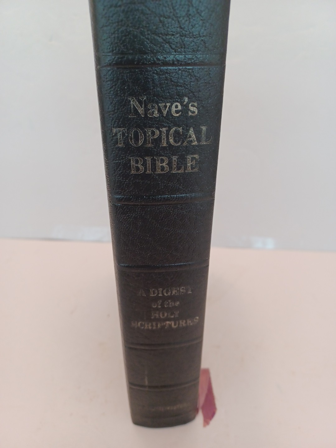 Nave’s Topical Bible Digest Black Leather Bound Thumb Indexed 1962 Southwestern