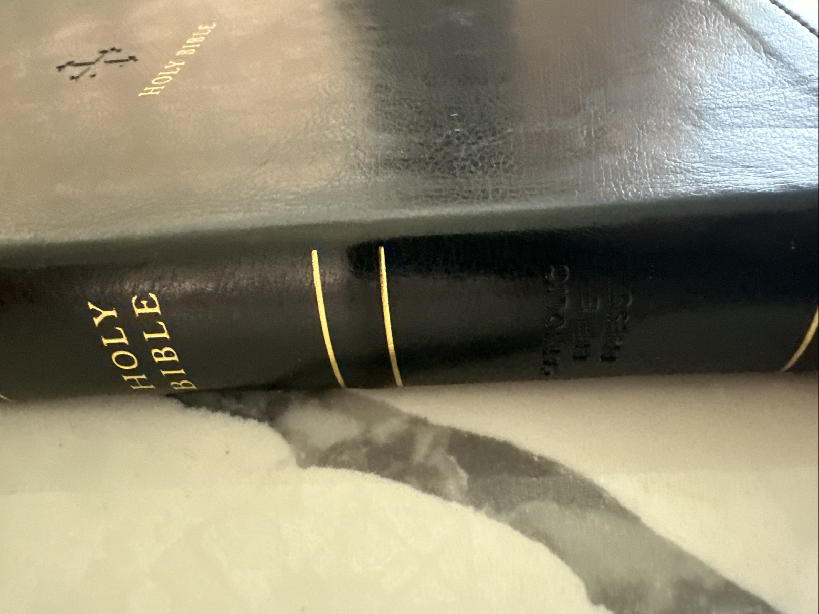 NRSV Large Print Imitation Leather by Catholic Bible Press Edition Black