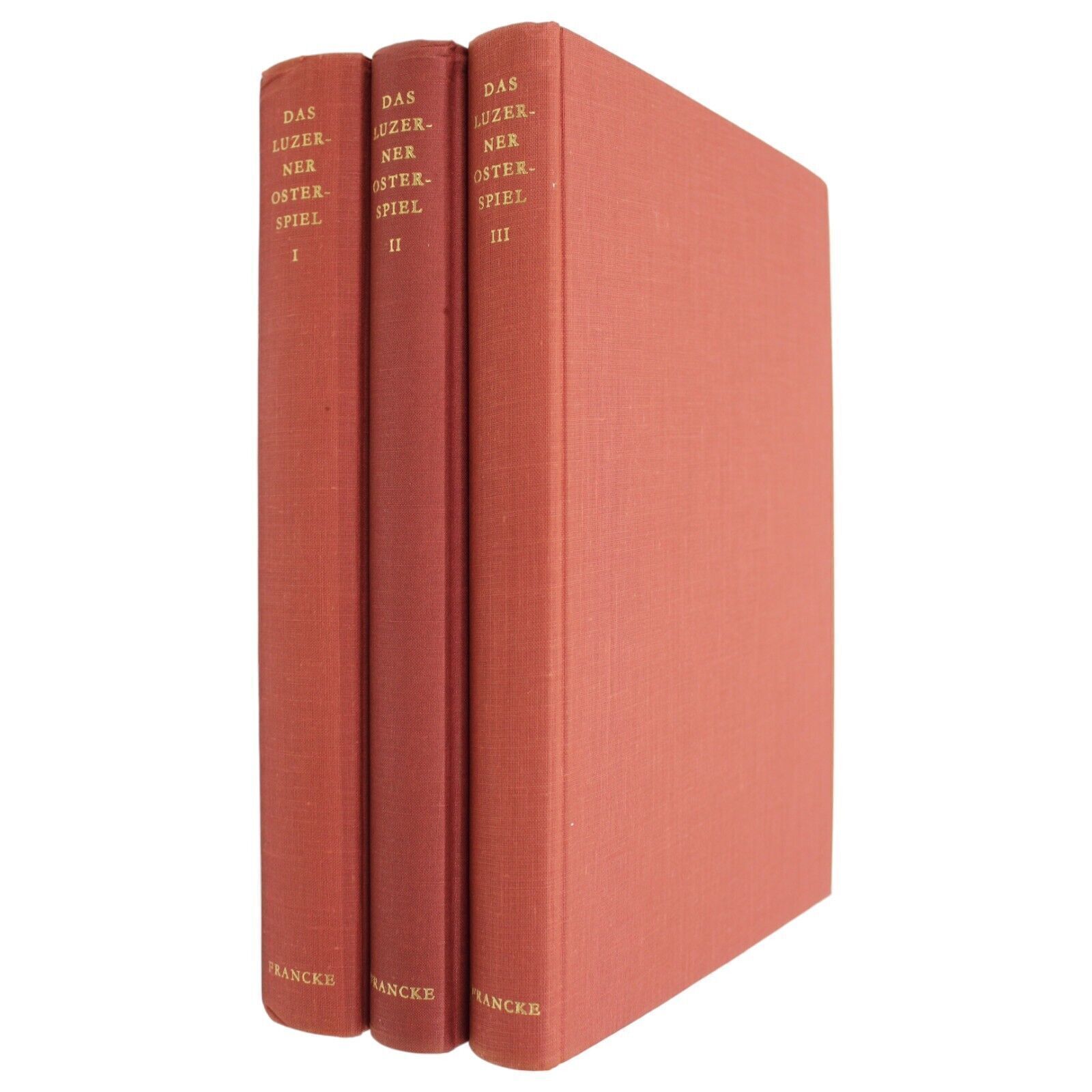SWISS MEDIEVAL PLAYS LUCERNE LUZERNER OSTERSPIEL EASTER 3V SET GERMAN TEXT 1597