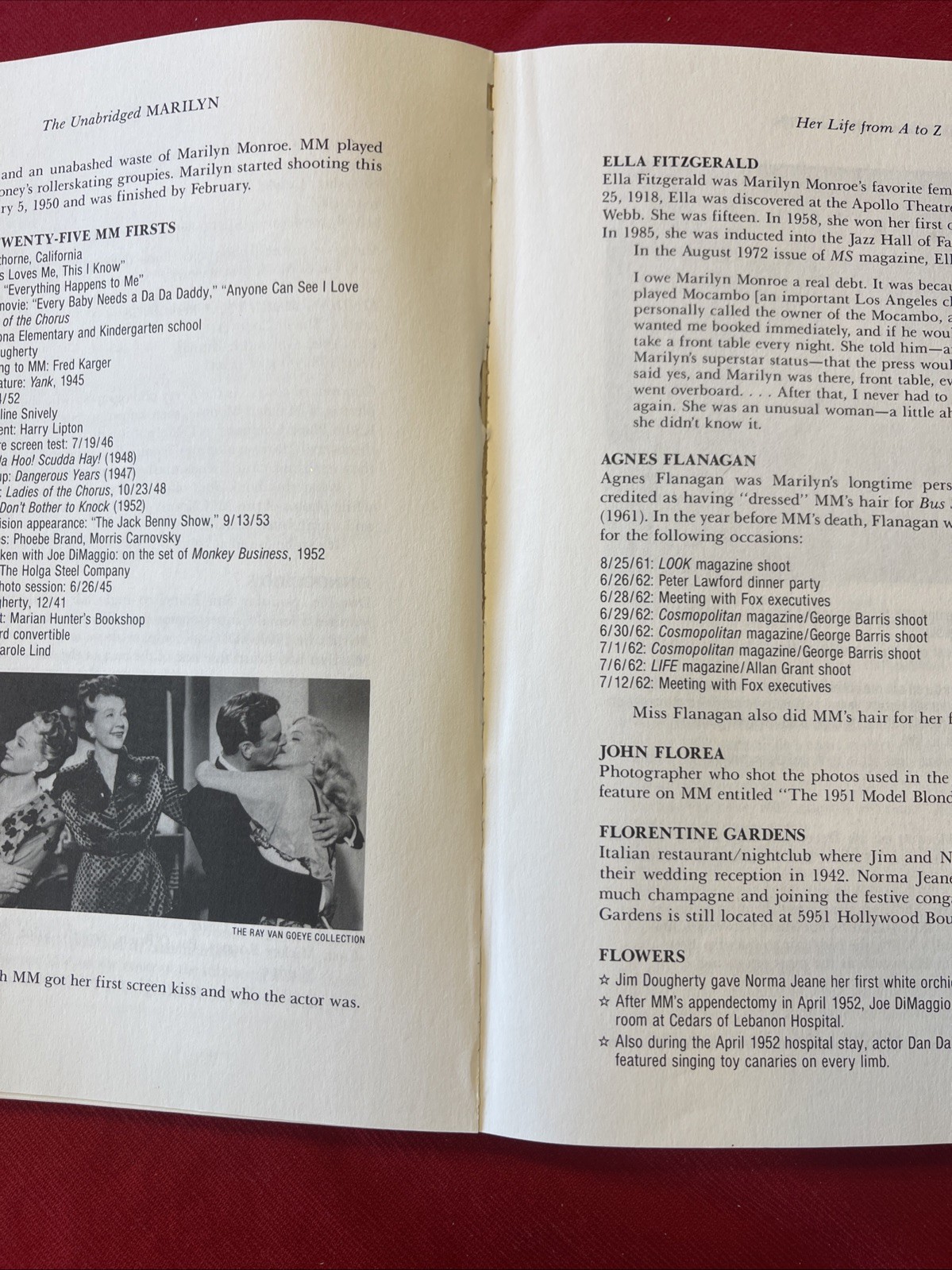 THE UNABRIDGED MARILYN HER LIFE FROM A TO Z 1987 includes newspaper clippings.