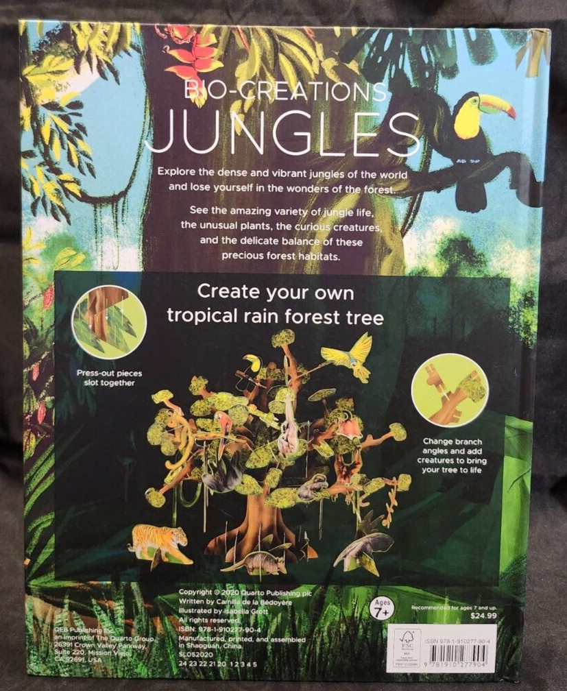 Bio-Creations Jungles by Camilla de la Bedoyere Tropical Bird Parrot Monkey