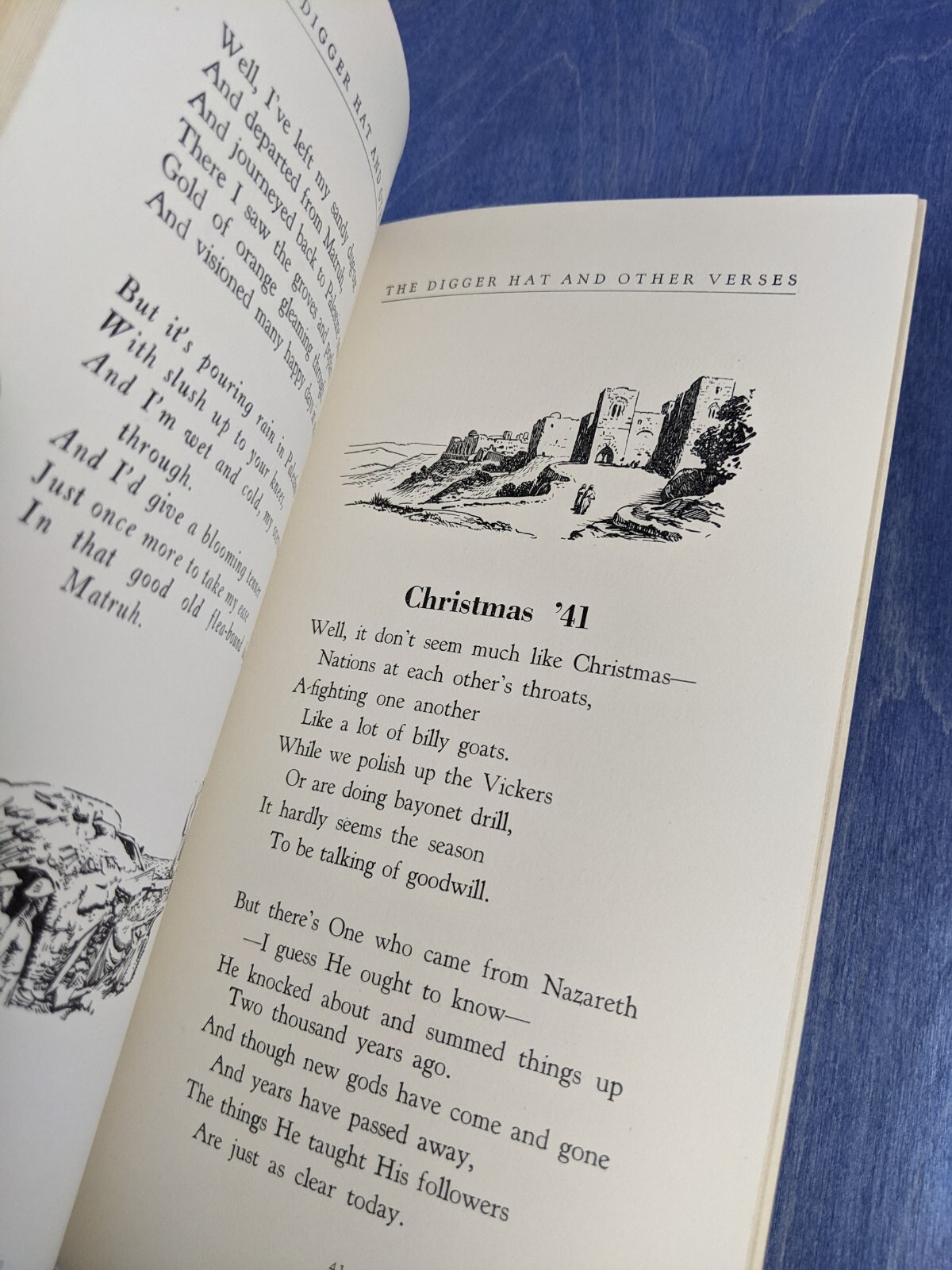 The Digger Hat & Other Verses – 1942 Tip Kelaher – Vintage WW2 Australian KIA