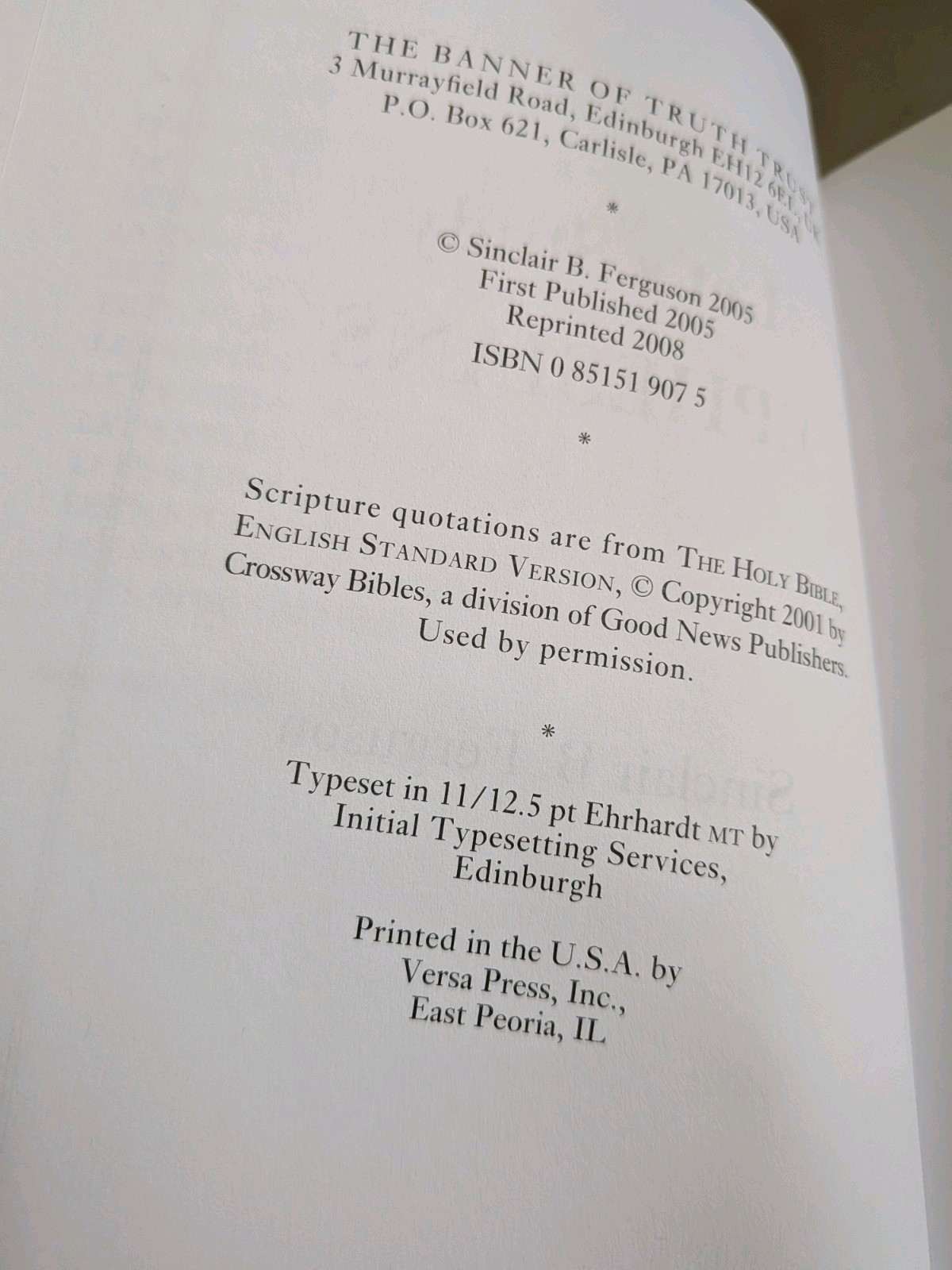 Let’s Study Ephesians, Sinclair Ferguson, PB, Banner of Truth, Like New