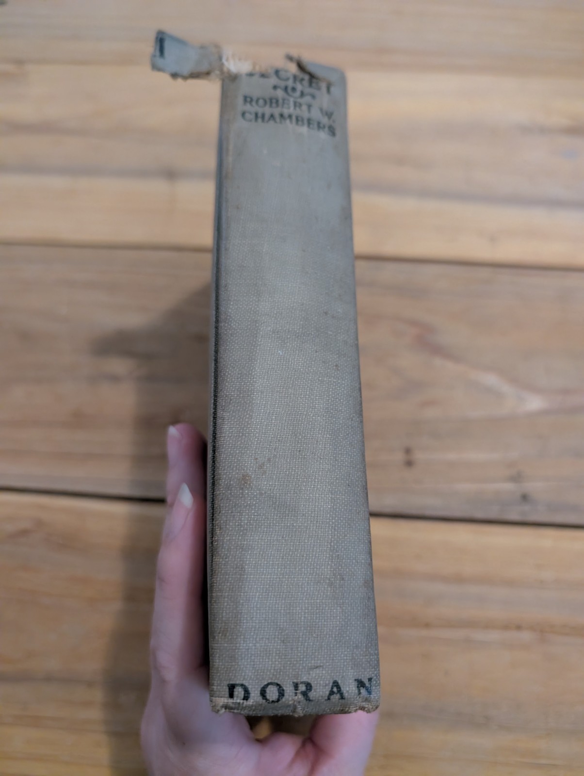 IN SECRET World War I Espionage Novel ROBERT W. CHAMBERS Ex-lib 1919 HC