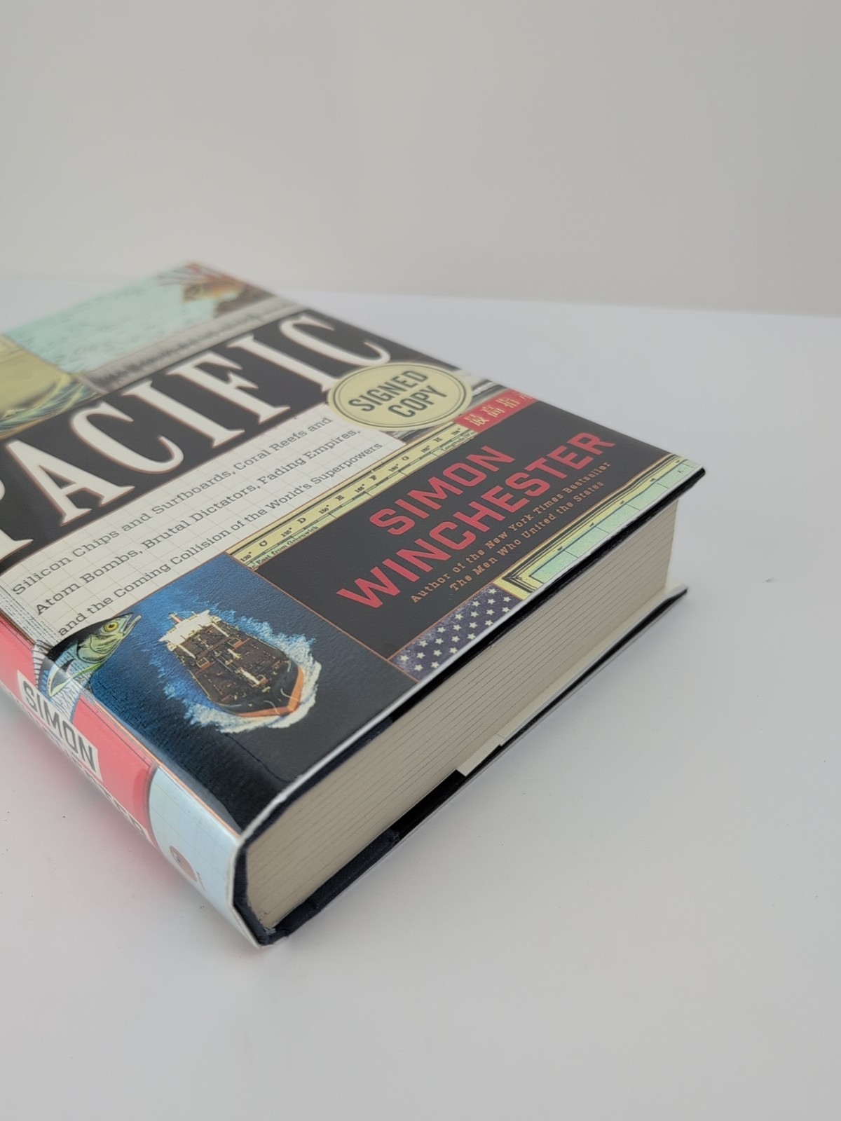 SIGNED Pacific by Simon Winchester 1st Edition First Printing 2015 HCDJ