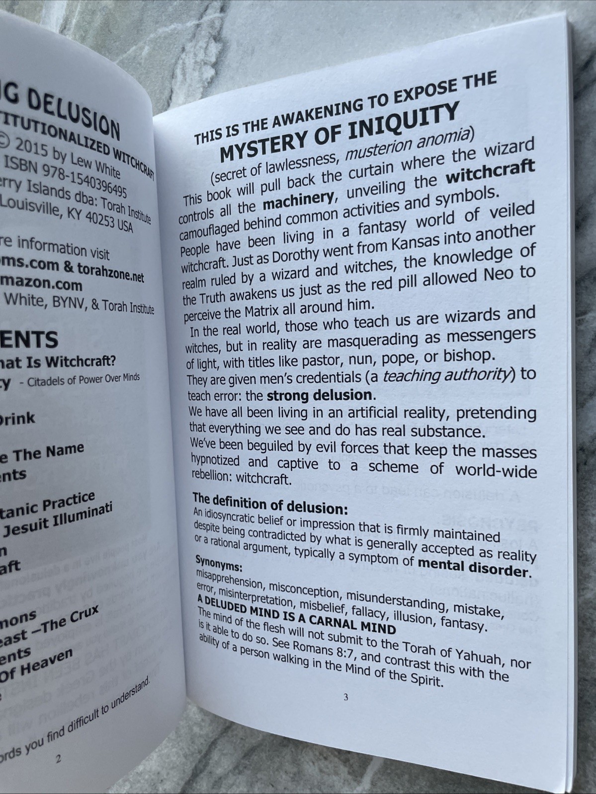 Strong Delusion Christianity’s Institutionalized Witchcraft Lew White