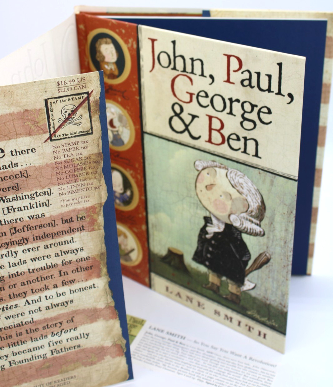 John, Paul, George, & Ben by Lane Smith 2006 HC First Edition with Dust Jacket