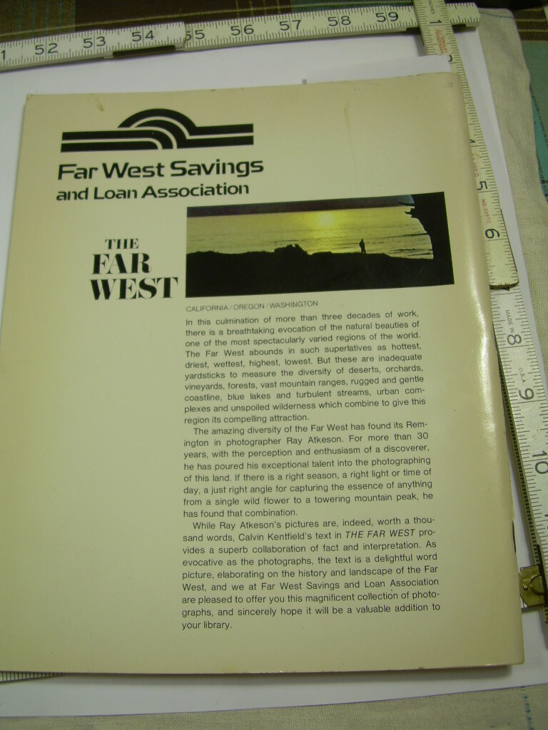 The Far West 1979 Ray Atkeson * NATURE PHOTOGRAPHY California Washington Oregon