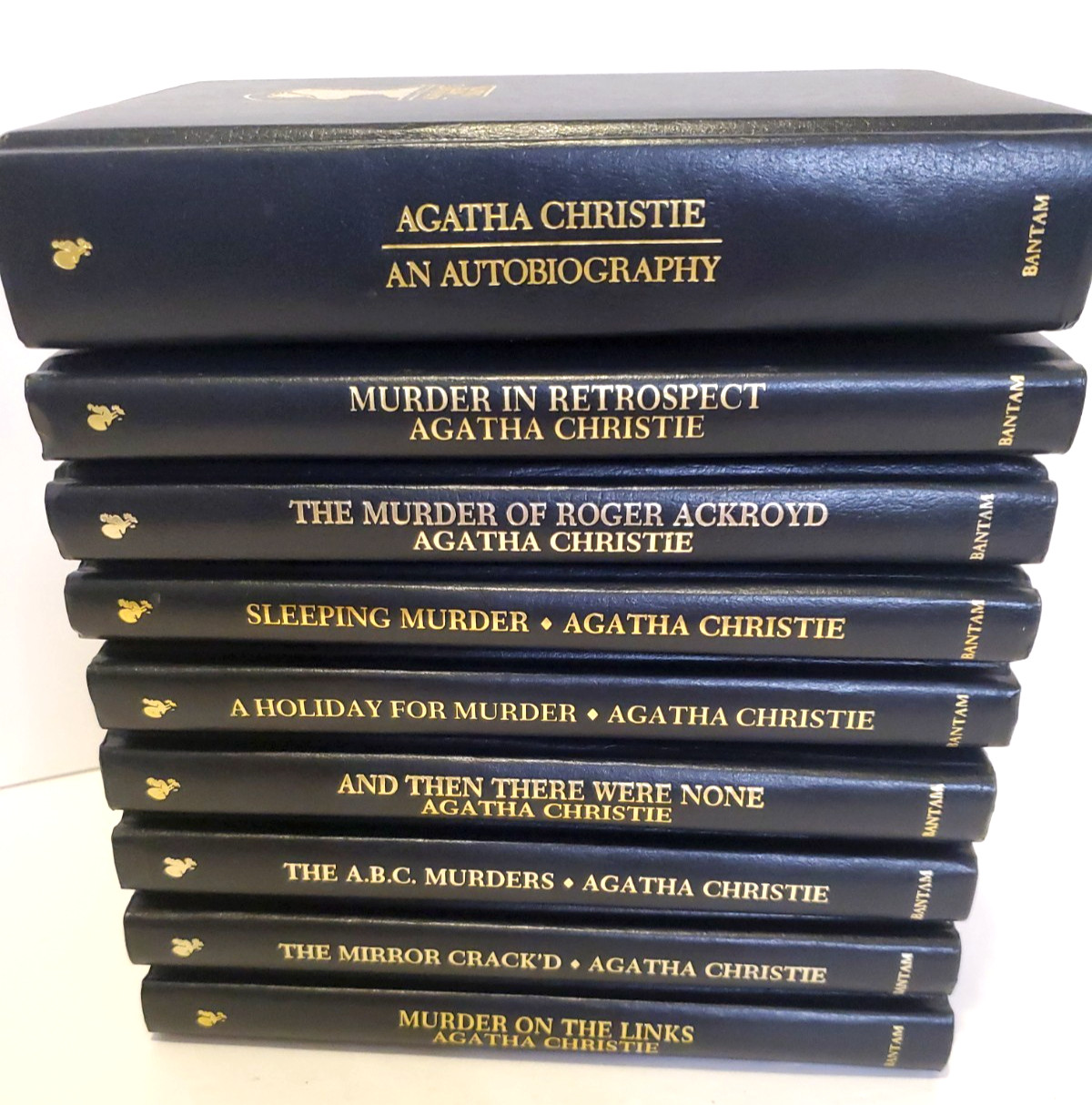 Agatha Christie Mystery Collection Bantam Leatherette HC Editions – Lot of 19