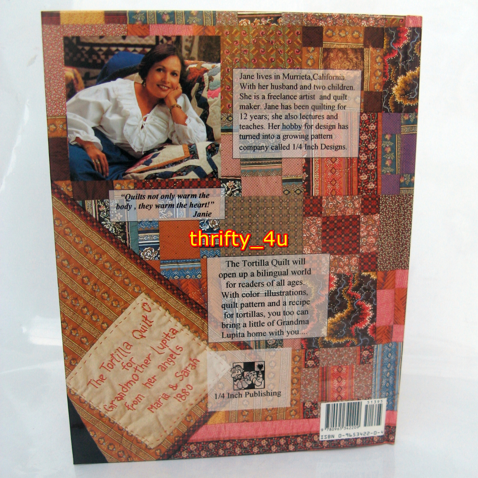 1/4 Inch Publishing: The Tortilla Quilt, Hardcover, Jane Tenorio-Coscarelli, NEW