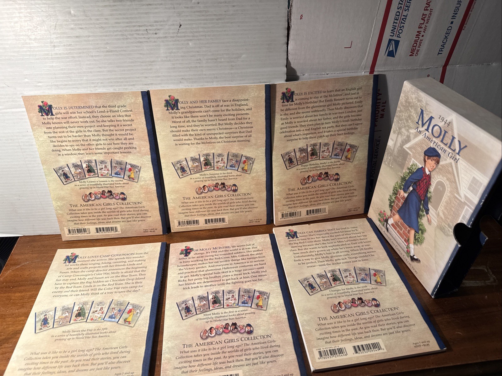 Lot 6 MOLLY American Girls Books Valerie Tripp PB VGC L1