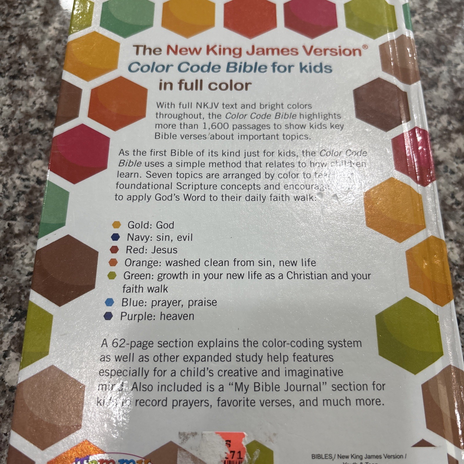 Color Code Bible by Thomas Nelson Publishing Staff (2016, Hardcover) NKJV