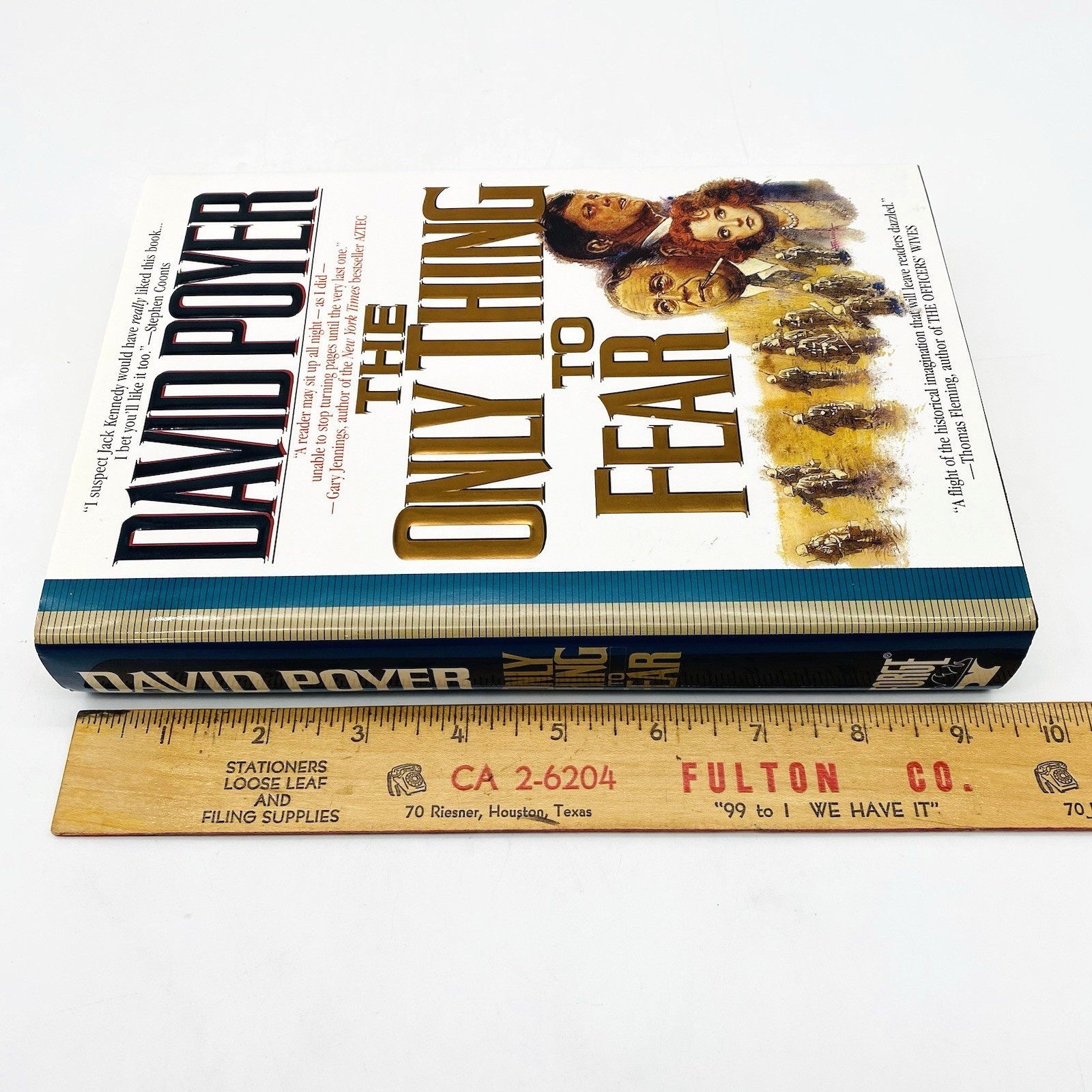 SIGNED The Only Thing To Fear David Poyer 1st/1st 1995 Hardcover Dust Jacket