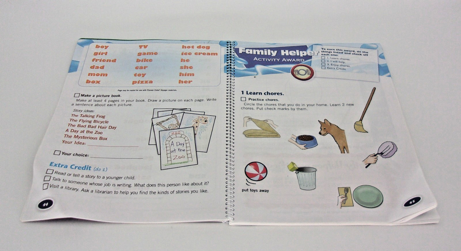 Set 2-Voyagers Handbook & Leader book, Growing In Jesus-Grades 1-2-Pioneer Clubs