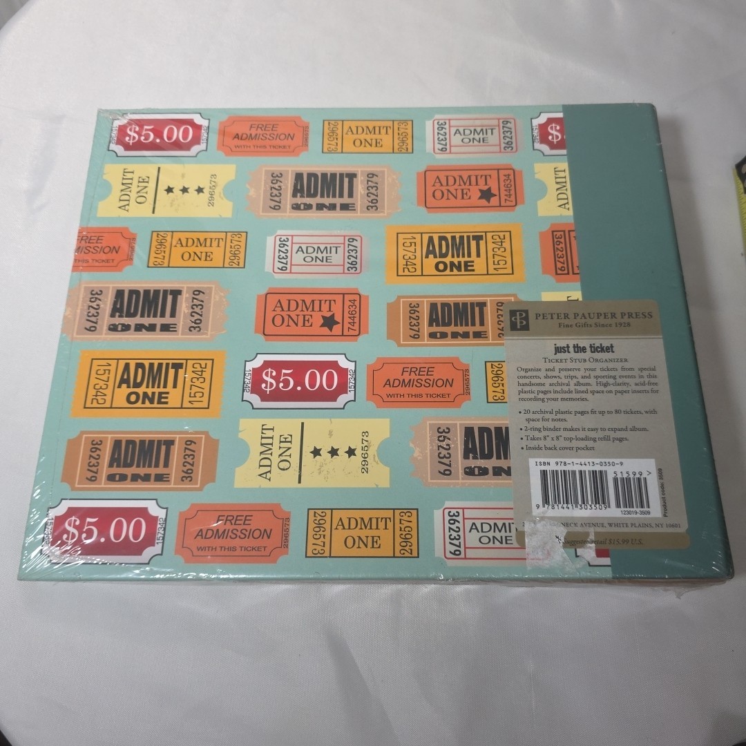 Just the Ticket: Ticket Stub Organizer Memory Book Album by Peter Pauper Press