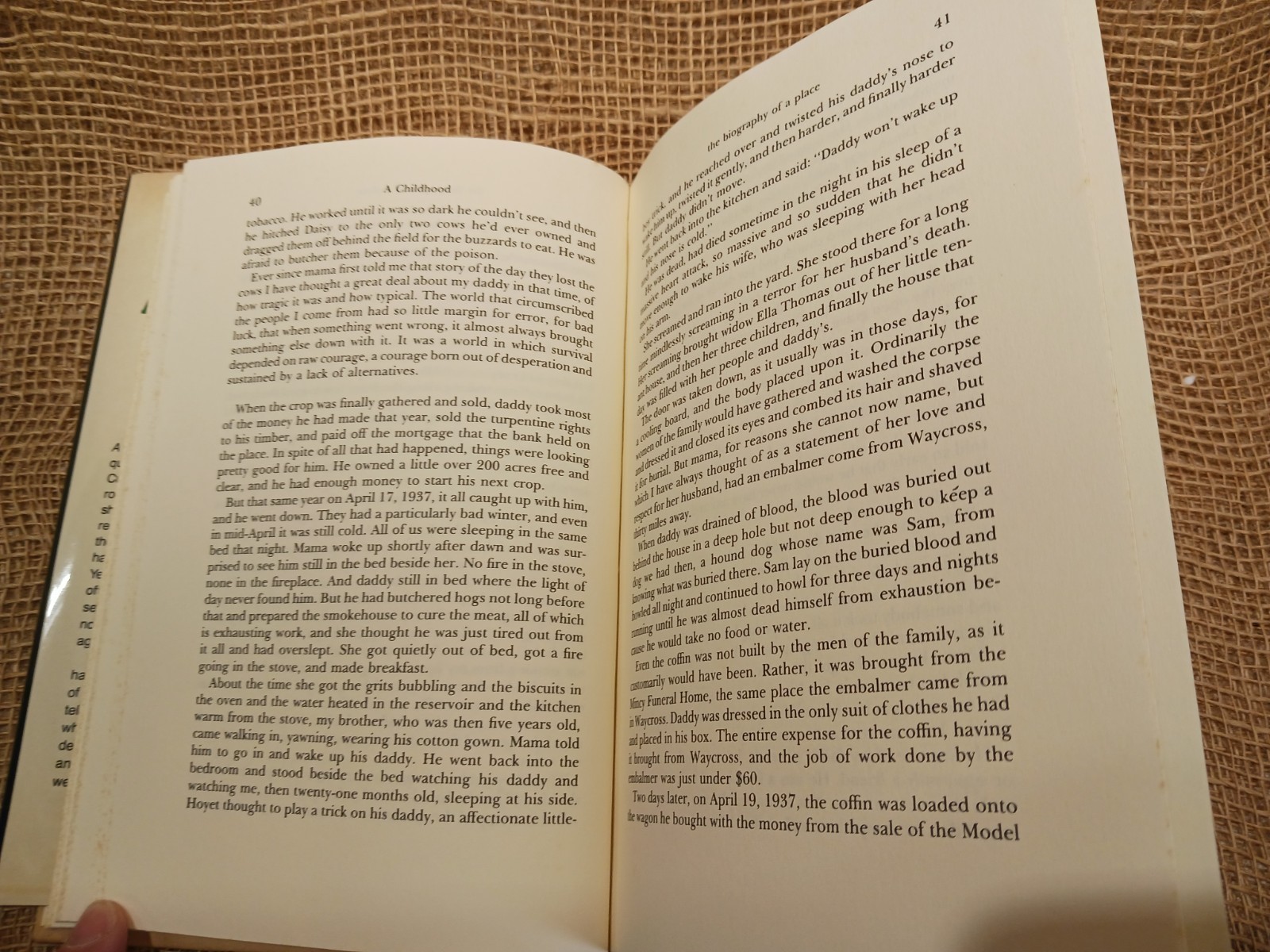 A Childhood Harry Crews 1978 First Edition Biography Memoir Harper & Row