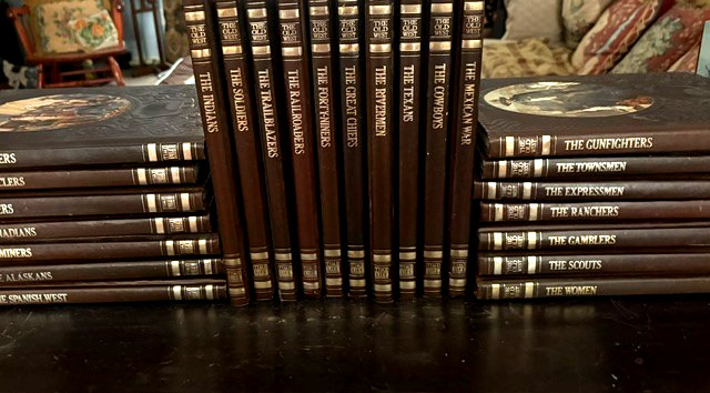 Classic set THE OLD WEST Time Life 24 Volumes Leatherette Bound EUC