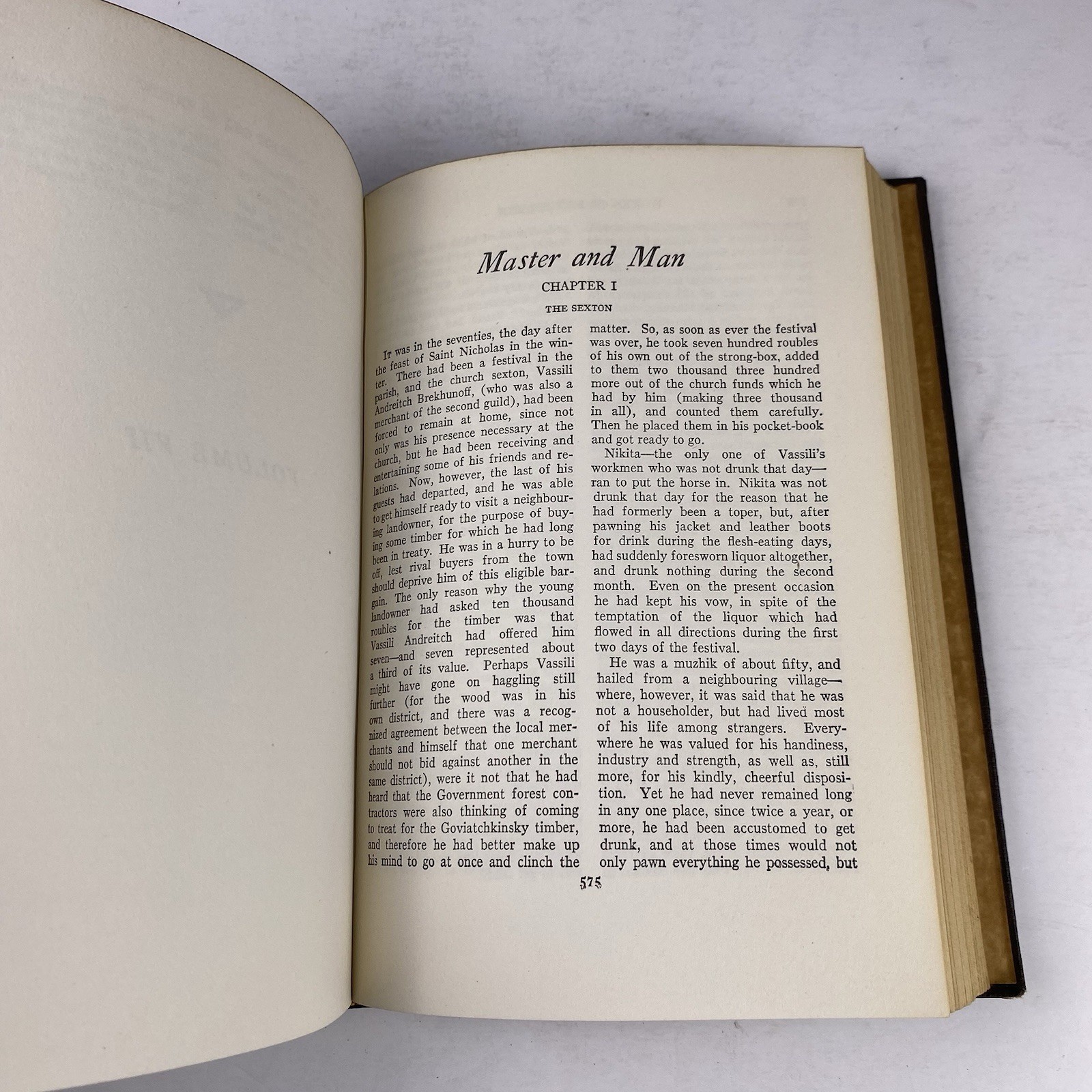 The Works of Leo Tolstoi 1928 Pebbled Hard Cover Gilt Lettering Walter Black