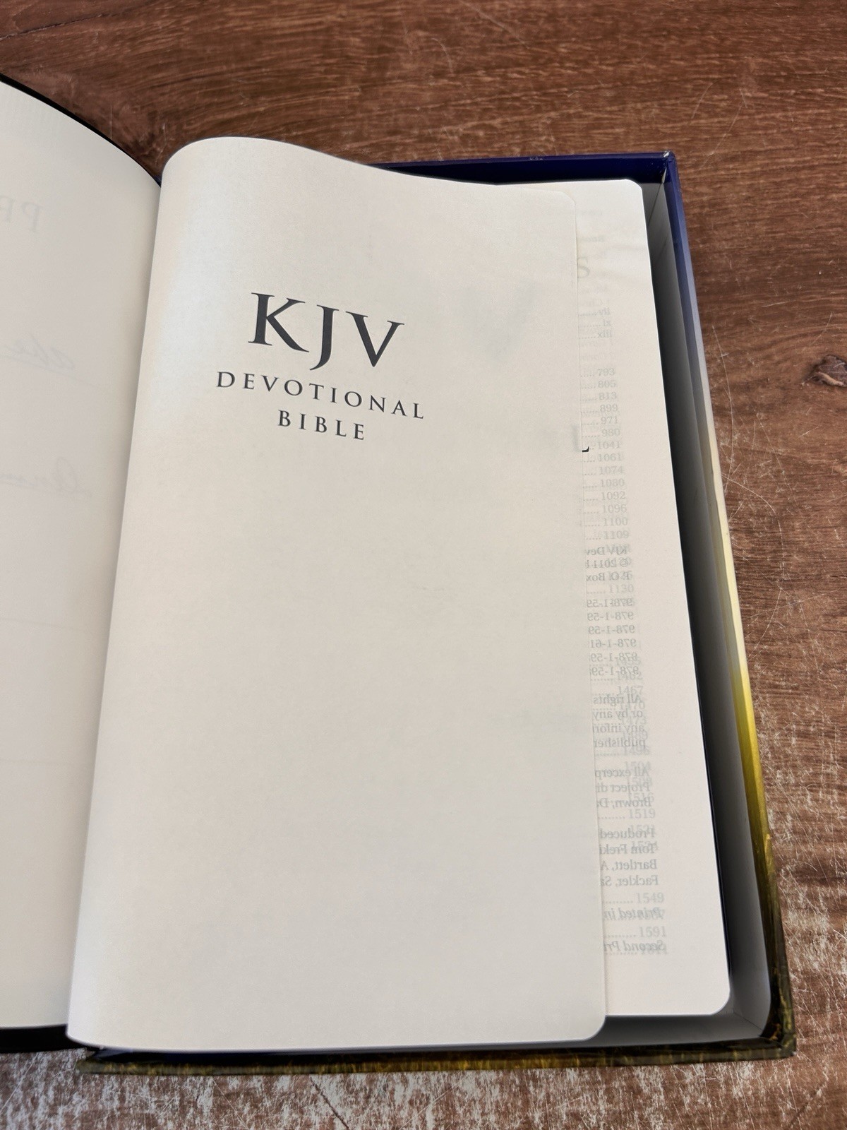 Devotional Bible-KJV by Hendrickson Publishers (2011, Imitation Leather)