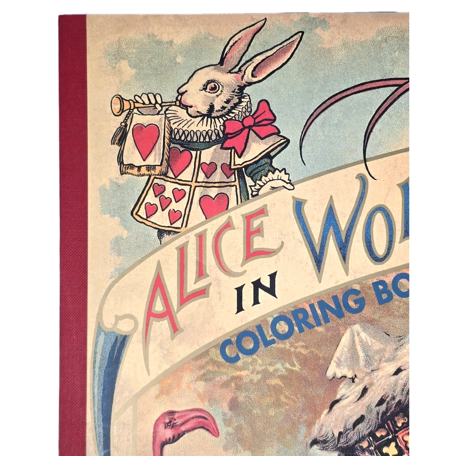 Vintage 2000 Alice In Wonderland 26 Posters Coloring Book Paperback, Unused