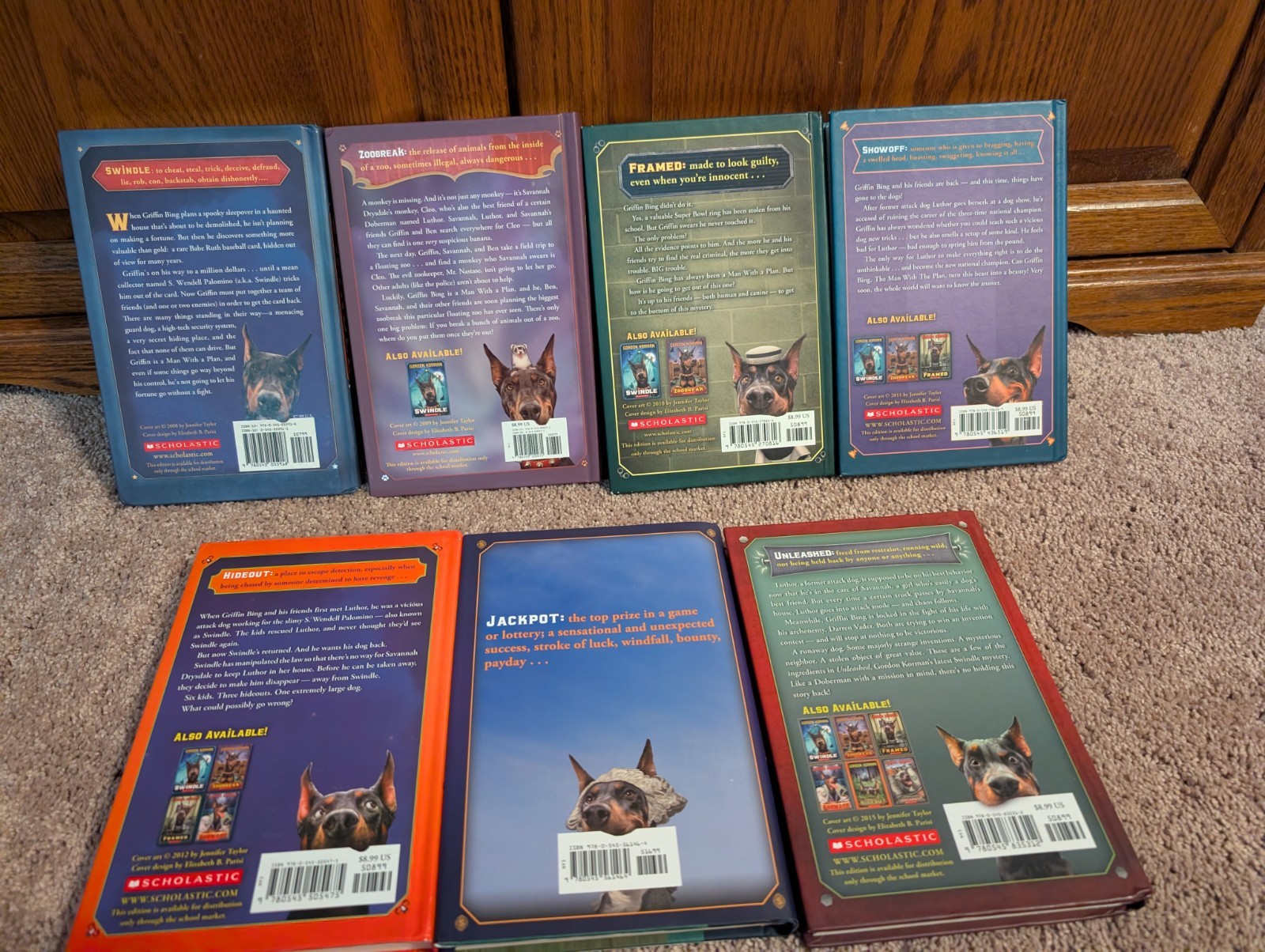 Gordon Korman Swindle Hardback Book Lot