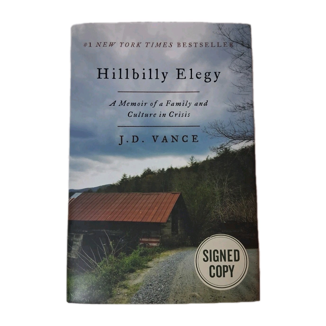 SIGNED Hillbilly Elegy Vice President JD Vance Hardcover No Inscription DJ NICE!