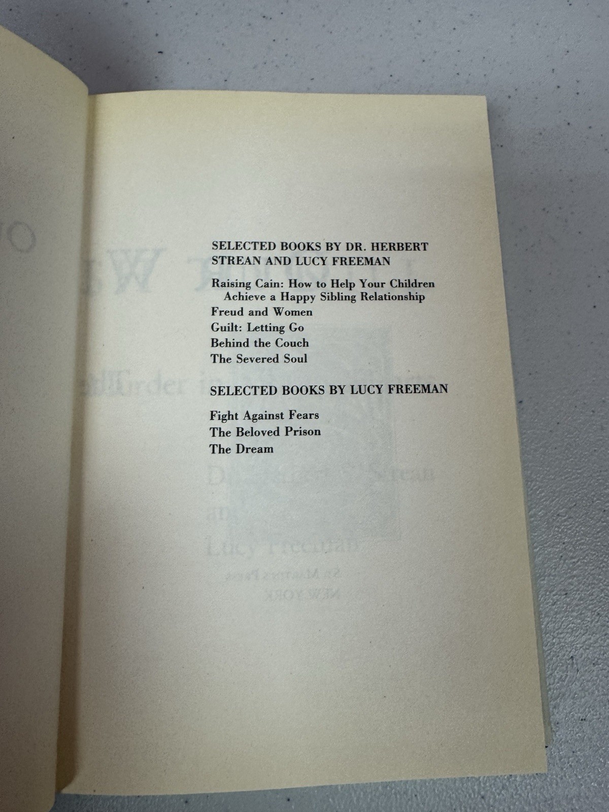 Our Wish to Kill HC Strean Freeman Psychology True Crime Violence Study