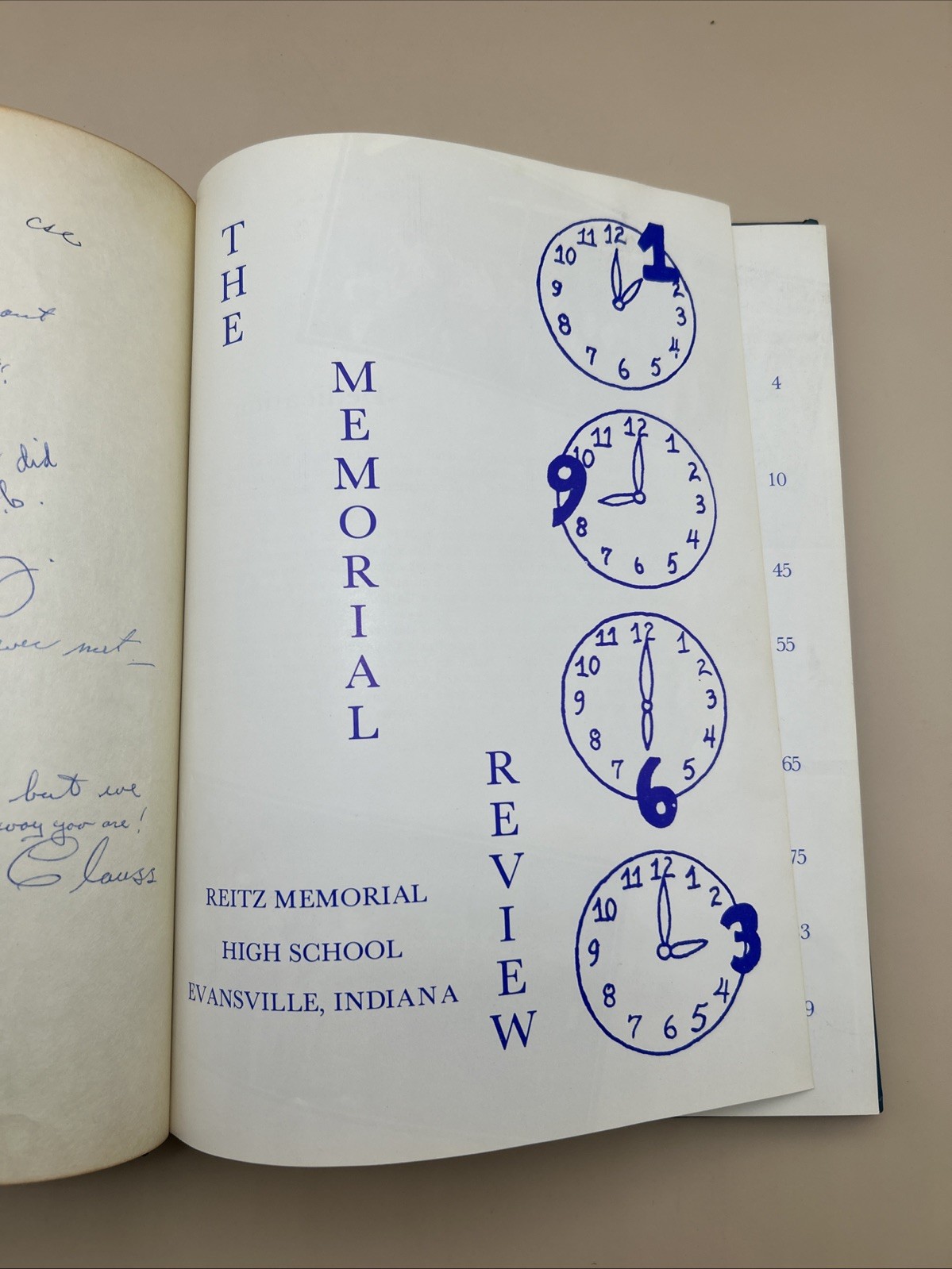 Vintage The Memorial Reviews Reitz Memorial High School Yearbook Hardcover