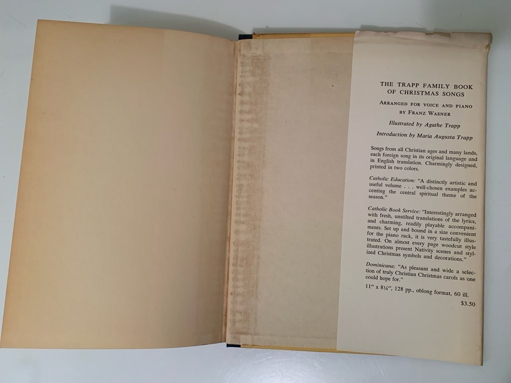 AROUND THE YEAR WITH THE TRAPP FAMILY MARIA VON TRAPP 1ST EDTION 1955 CHRISTIAN