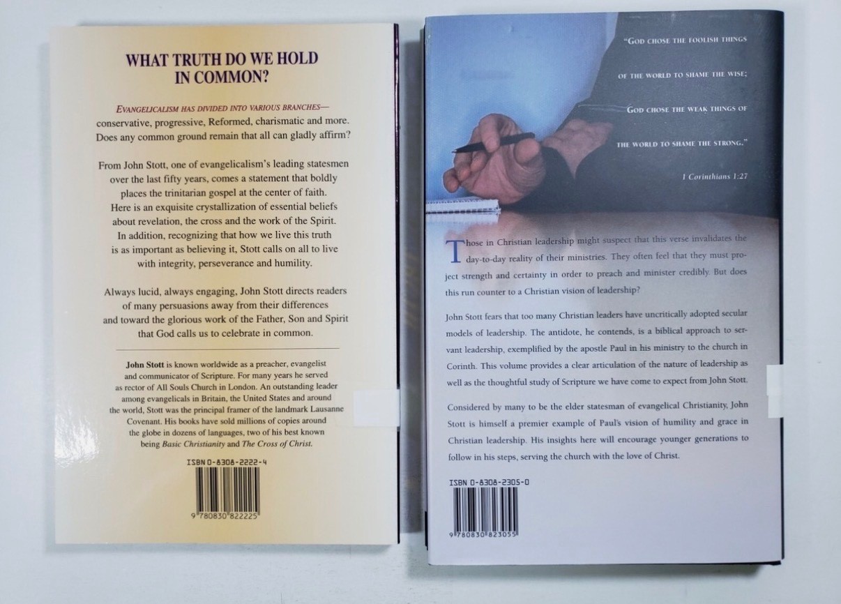 3 Books by John R. W. Stott (set 2)