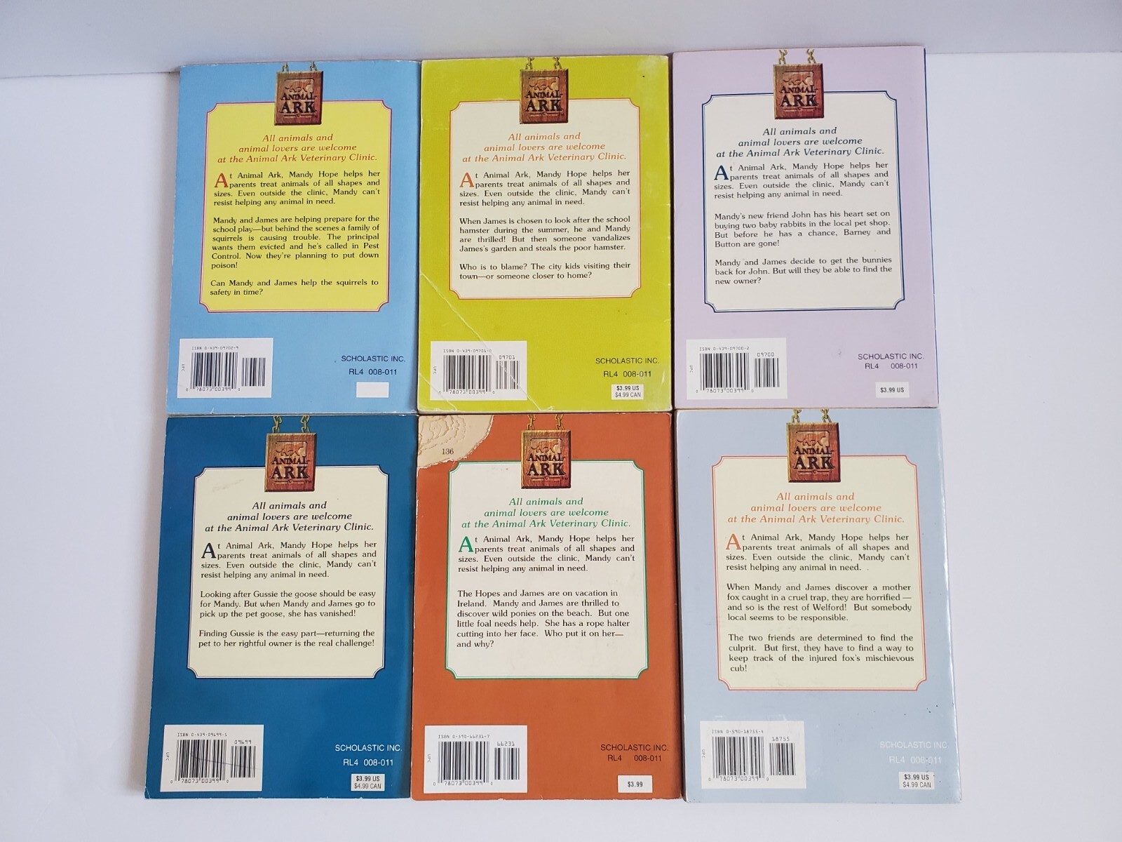 Animal Ark Ben M. Baglio Lot of 12 Children’s Chapter Books Paperback