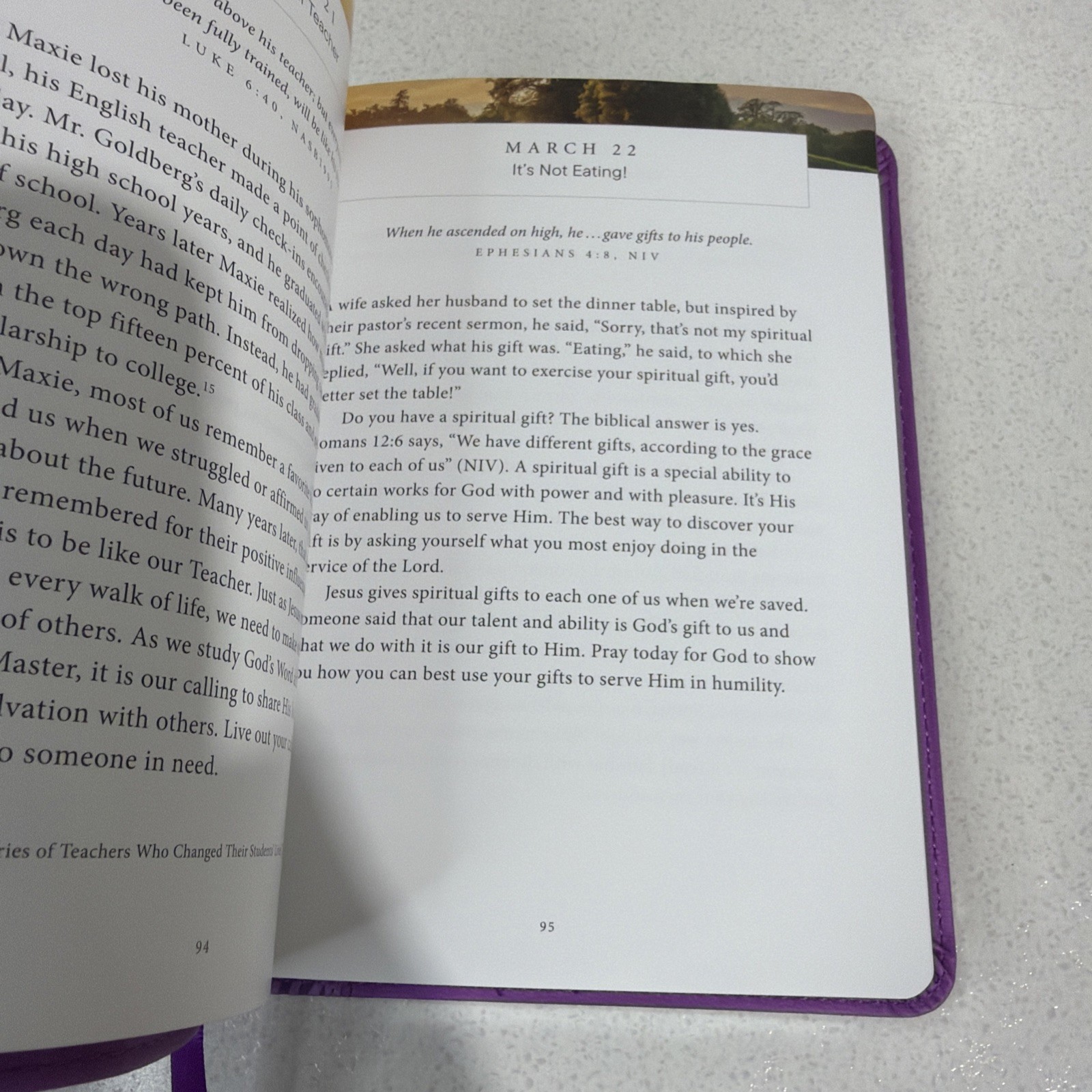 A Closer Walk with Jesus by David Jeremiah – 2025 Purple Faux Leather