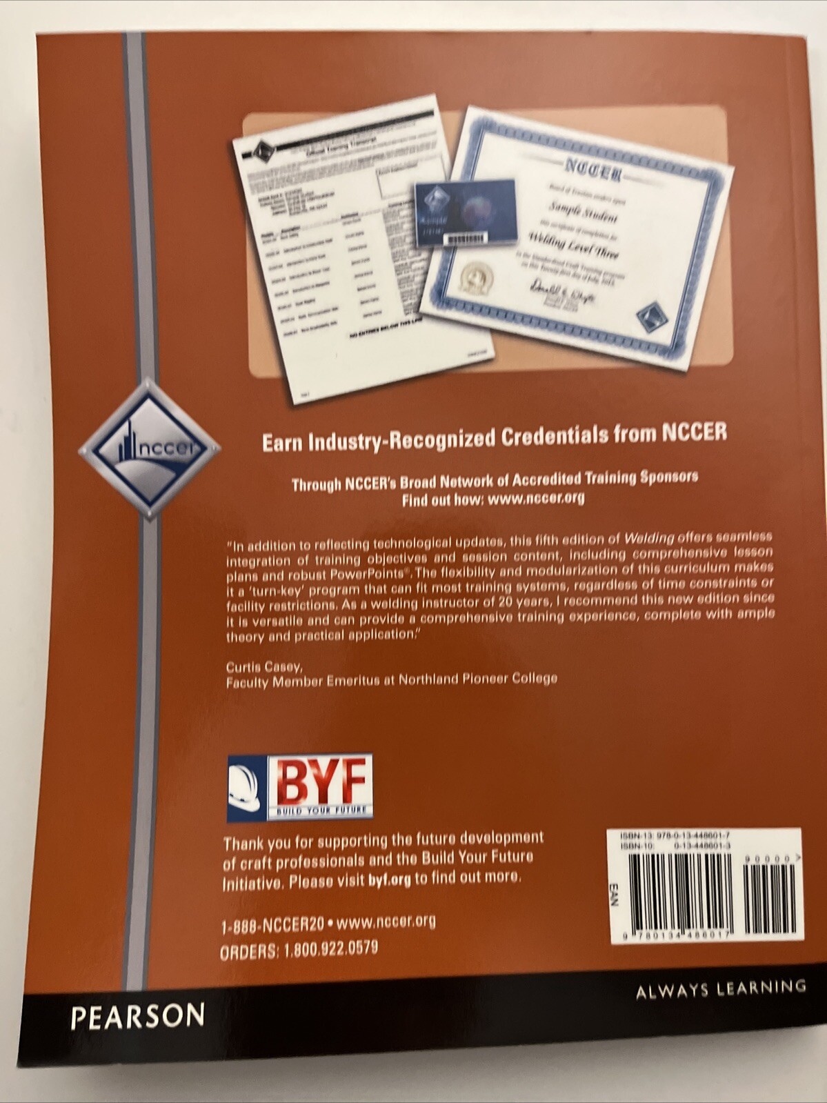 NCCER Welding Level 3 Lesson Plans + Instructor Copy – 5th Edition
