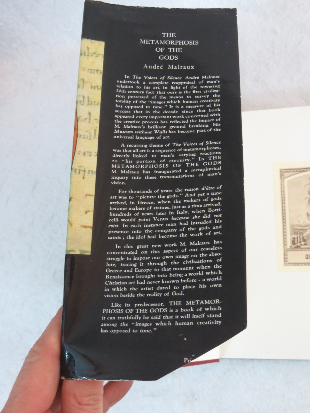 Andre Malraux THE METAMORPHOSIS OF THE GODS 1960 1stEd HC/SC Illust’d