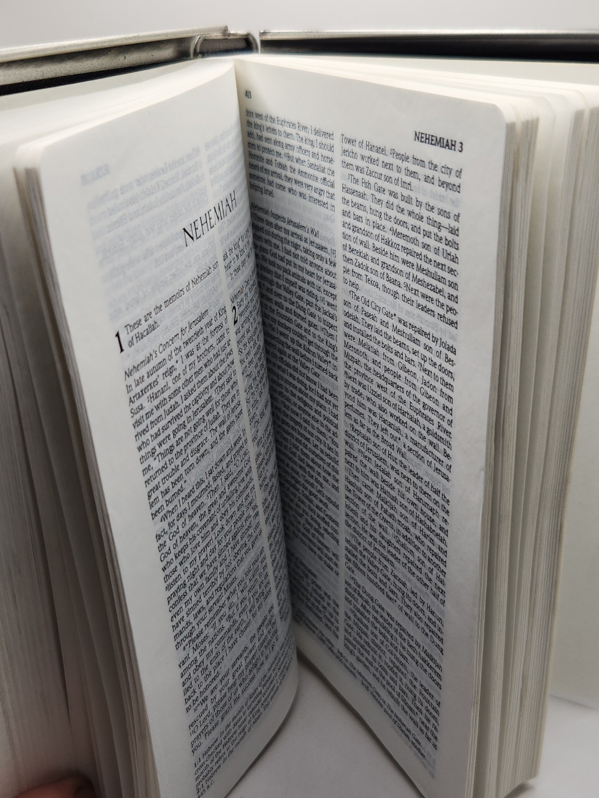 Holy Bible New Living Translation Thirsty Metal Edition Silver Tyndale