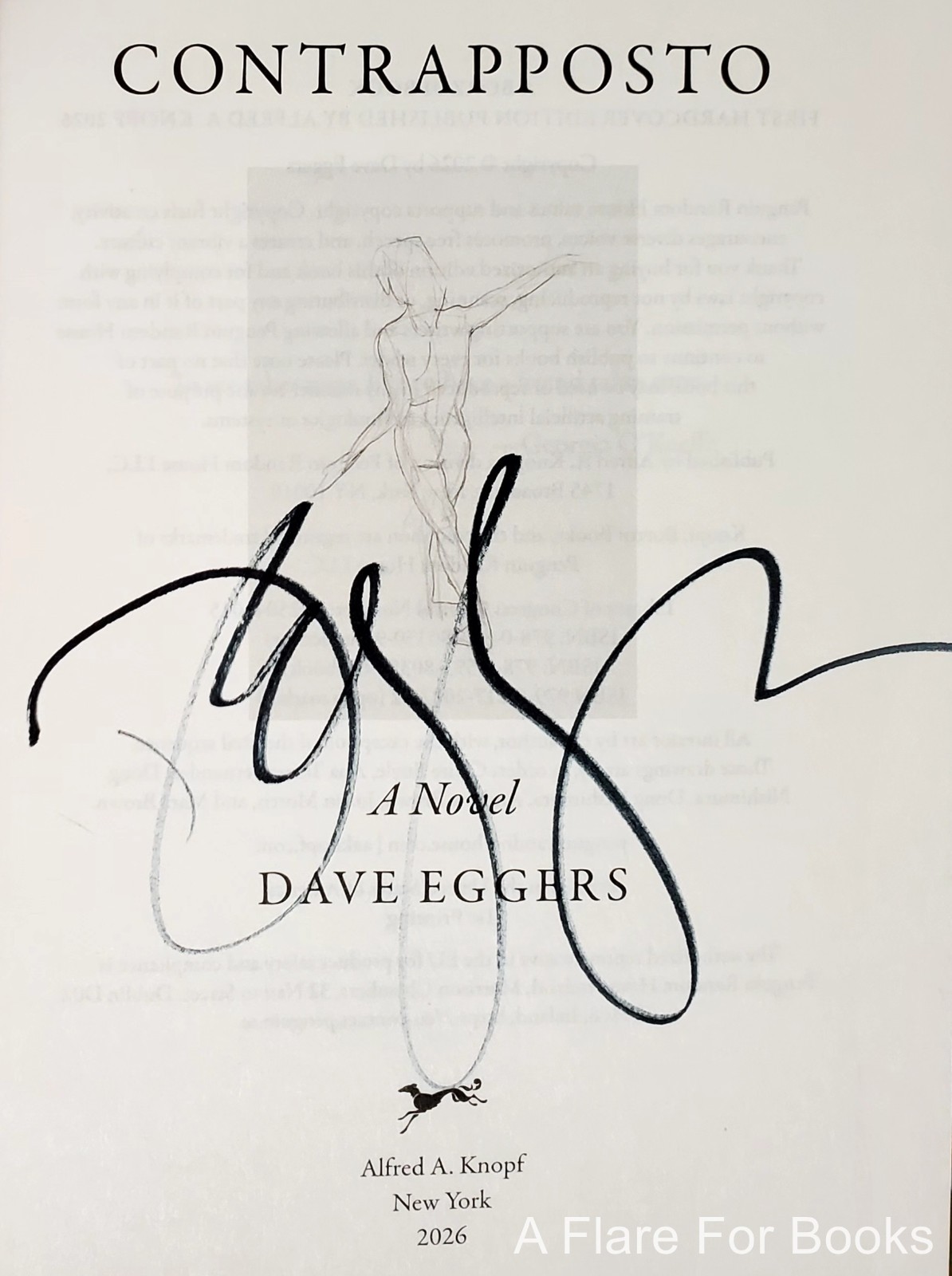 Contrapposto by Dave Eggers – Signed 1st Hb Edn