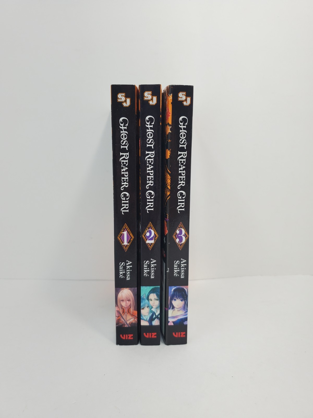 Shonen Jump Ghost Reaper Girl Vol. 1 2 3 1-3 Manga by Akissa Saike Viz Media