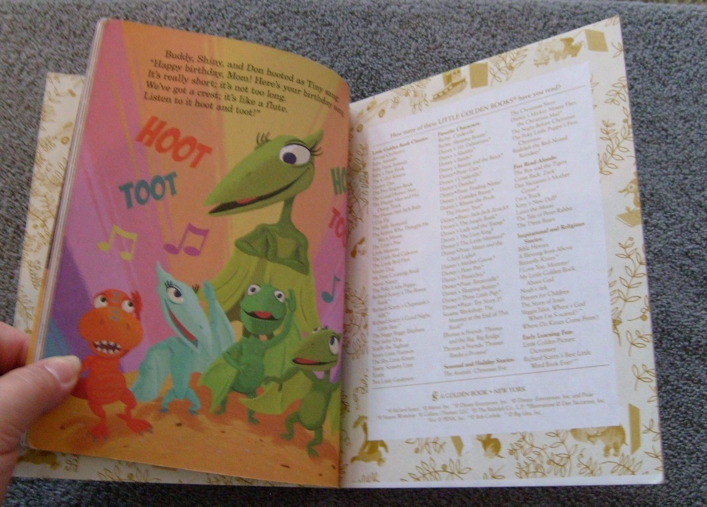 Dinosaur Train HOOTING, TOOTING DINOSAURS by Andrea Posner-Sanchez 2011 Hardcove