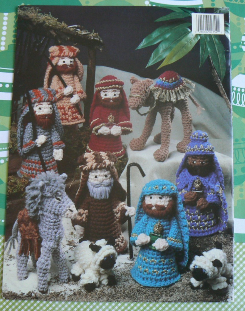 Leisure Arts #2354 AWAY IN A MANGER-A Crocheted Nativity, Cindy Harris, 18-pages