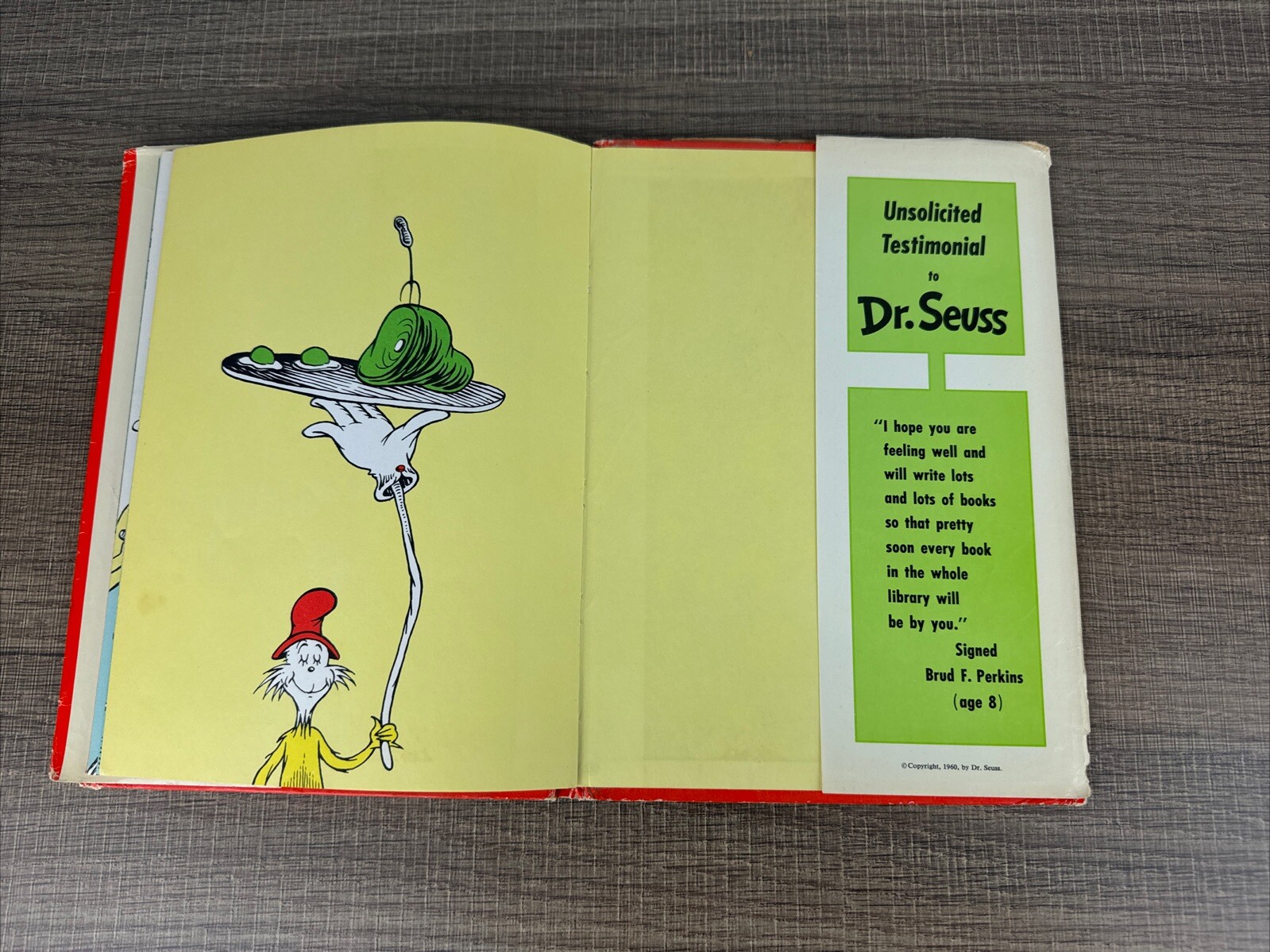 Dr. Seuss Green Eggs and Ham 1960 First Edition 195/195 HBDJ RARE