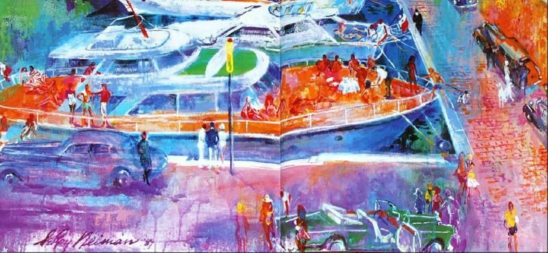 MONTE CARLO CHASE by LeROY NEIMAN ILLUSTRATED MYSTERY 1st PRINT Lightly Hurt!