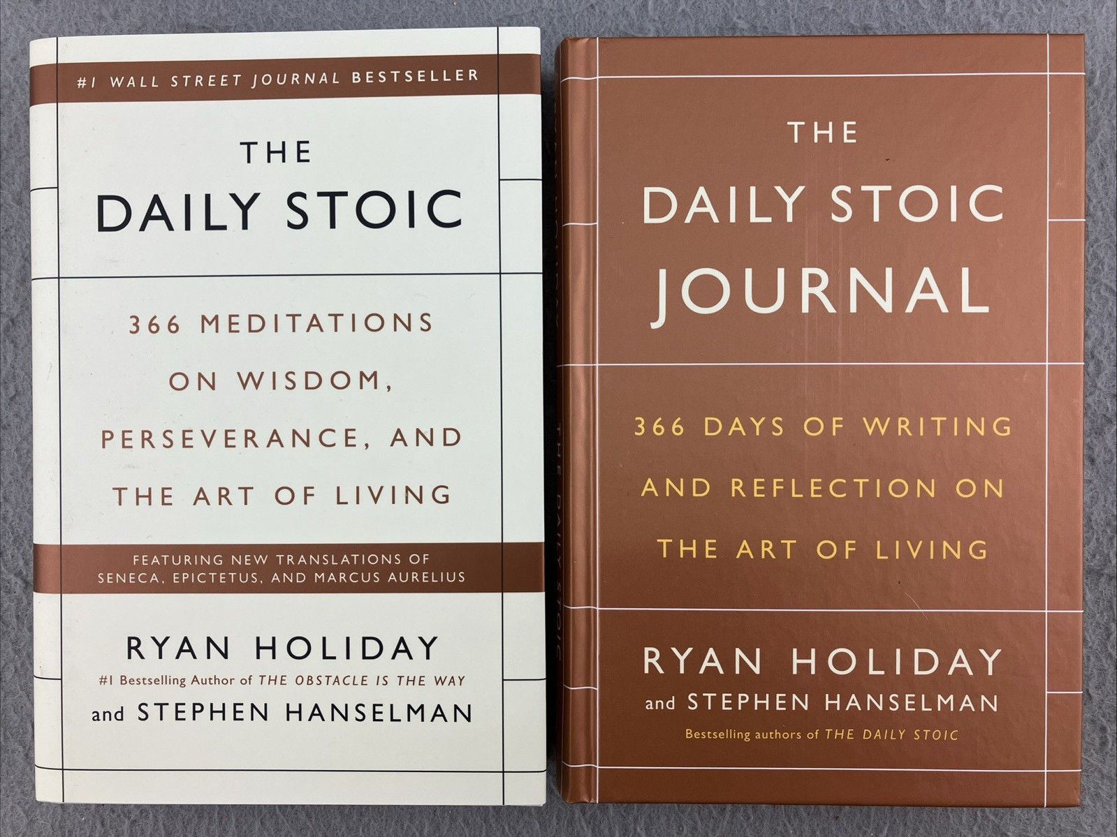 The DAILY STOIC Boxed Book Set by Ryan Holiday and Stephen Hanselman 2 Volumes