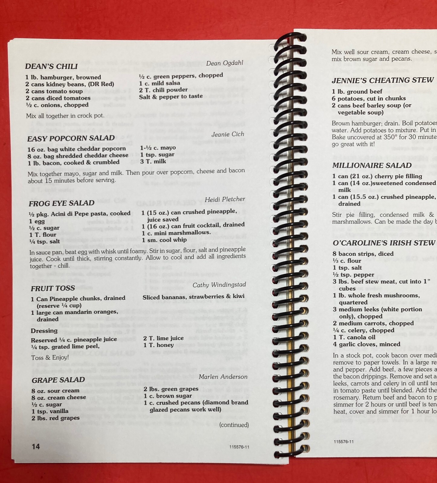 LAKE STATE FEDERAL CREDIT UNION FAVORITES COOKBOOK 8.5X6 INCHES MOOSE LAKE MINN.