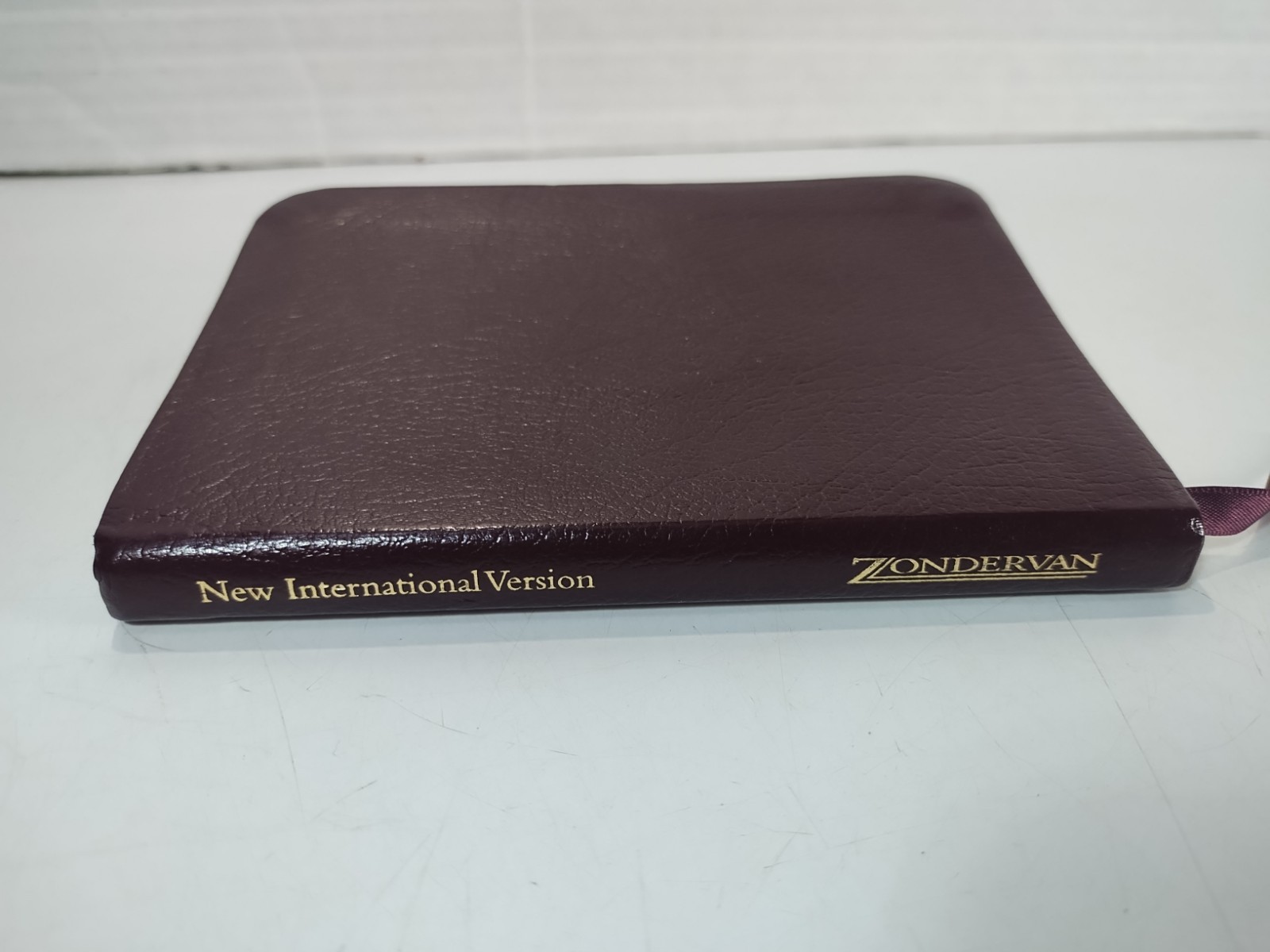 NIV New Testament Psalms Proverbs Bonded Leather Burgundy English Pocket Bible