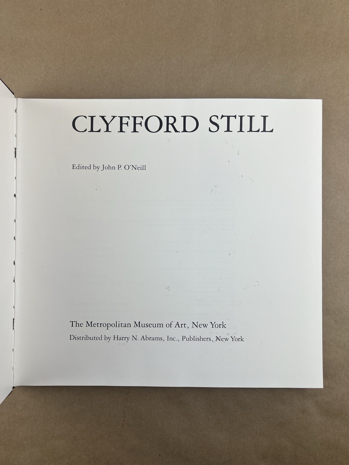 Clyfford Still, 1979, Metropolitan Museum Of Art, Harry N. Abrams, First Edition
