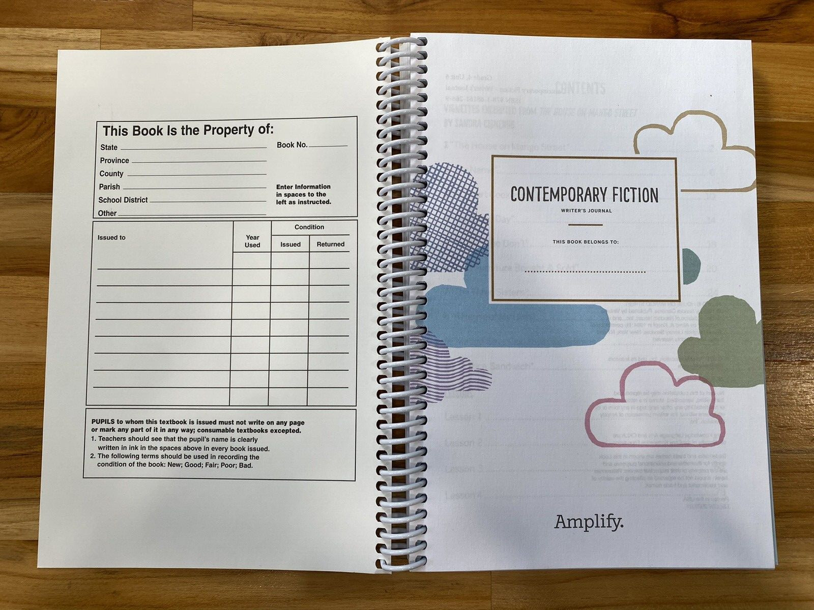 AMPLIFY Core Knowledge Language Arts Grade 4 Unit 6 Contemporary Fiction Journal